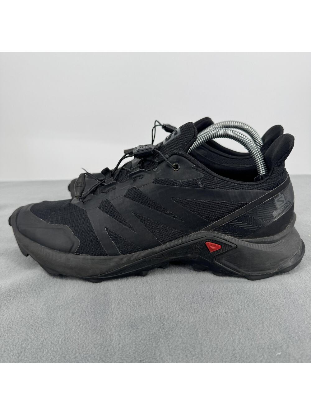 Salomon Supercross Shoes Mens Size 8.5 Black Trail Running Sneakers 409300